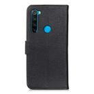 For Xiaomi Redmi Note 8 2021 KHAZNEH Cowhide Texture Horizontal Flip Leather Case with Holder & Card Slots & Wallet(Black) - 3