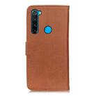 For Xiaomi Redmi Note 8 2021 KHAZNEH Cowhide Texture Horizontal Flip Leather Case with Holder & Card Slots & Wallet(Brown) - 3
