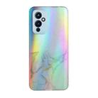 For OnePlus 9 Laser Marble Pattern Clear TPU Shockproof Protective Case(Gray) - 1