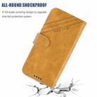 For Huawei P40 Stitching Style 2-Color Cow Texture Horizontal Flip PU Leather Case with Holder & Card Slot & Lanyard(Yellow) - 6