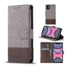 For iPhone 11 MUXMA MX102 Horizontal Flip Canvas Leather Case with Stand & Card Slot & Wallet Function(Brown) - 1