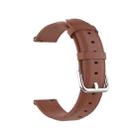 For Huawei Watch 3 / 3 Pro 22mm Round Tail Leather Watch Band(Brown) - 1