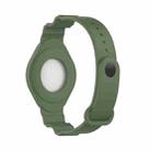 Armor Silicone Strap Watchband for Apple Airtag, Size: One Size(Dark Green) - 4
