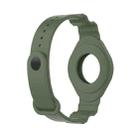 Armor Silicone Strap Watchband for Apple Airtag, Size: One Size(Dark Green) - 5
