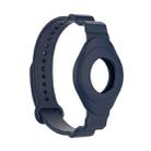 Armor Silicone Strap Watchband for Apple Airtag, Size: One Size(Navy Blue) - 1