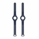 Armor Silicone Strap Watchband for Apple Airtag, Size: One Size(Navy Blue) - 2