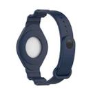 Armor Silicone Strap Watchband for Apple Airtag, Size: One Size(Navy Blue) - 4