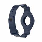Armor Silicone Strap Watchband for Apple Airtag, Size: One Size(Navy Blue) - 5