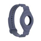 Armor Silicone Strap Watchband for Apple Airtag, Size: One Size(Blue Grey) - 1