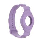 Armor Silicone Strap Watchband for Apple Airtag, Size: One Size(Light Purple) - 1
