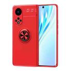 For Honor 50 Pro Metal Ring Holder 360 Degree Rotating TPU Case(Red+Red) - 1