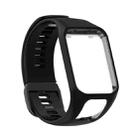 For Tomtom 4 Silicone Watch Band(Black) - 1