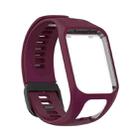 For Tomtom 4 Silicone Watch Band(Purple Red) - 1