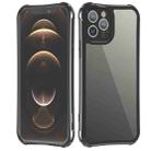 For iPhone 11 LESUDESIGN Wolf Totem Series Transparent Acrylic Anti-fall Protective Case (Black) - 1