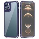 For iPhone 11 LESUDESIGN Wolf Totem Series Transparent Acrylic Anti-fall Protective Case (Blue) - 1