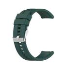 For Huawei Watch 3 / 3 Pro Silicone Watch Band(Dark Green) - 1