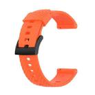 For Suunto 7 24mm Solid Color Silicone Watch Band(Orange) - 1