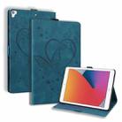 Love Butterfly Pattern Horizontal Flip Leather Case with Holder & Sleep / Wake-up Function For iPad 9.7 (2017) (2018) / Air 2 Pro(Blue) - 1