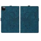 For iPad Pro 11 2022 / 2021 / 2018 / Air 2020 10.9 Love Butterfly Pattern Horizontal Flip Leather Tablet Case with Holder & Sleep / Wake-up Function(Blue) - 2