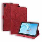 For Lenovo Tab M10 10.1 inch Love Butterfly Pattern Horizontal Flip Leather Case with Holder(Red) - 1
