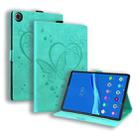 For Lenovo Tab M10 HD (Gen 2) 2020 10.1 TB-X306F Love Butterfly Pattern Horizontal Flip Leather Case with Holder(Green) - 1