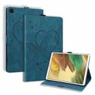 For Samsung Galaxy Tab A7 Lite T220 T225 Love Butterfly Pattern Horizontal Flip Leather Case with Holder(Blue) - 1