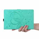 For Samsung Galaxy Tab A 8.0 (2019) SM-T290 SM-T295 Love Butterfly Pattern Horizontal Flip Leather Case with Holder(Green) - 7
