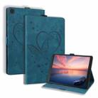 For Samsung Galaxy Tab A 8.0 (2019) SM-T290 SM-T295 Love Butterfly Pattern Horizontal Flip Leather Case with Holder(Blue) - 1