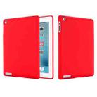 Solid Color Liquid Silicone Dropproof Full Coverage Protective Case For iPad 4 / 3 / 2(Red) - 1