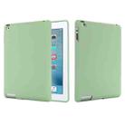 Solid Color Liquid Silicone Dropproof Full Coverage Protective Case For iPad 4 / 3 / 2(Green) - 1