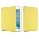 Solid Color Liquid Silicone Dropproof Full Coverage Protective Case For iPad 4 / 3 / 2(Yellow) - 1