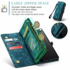 For Samsung Galaxy A12 CaseMe Detachable Multifunctional Horizontal Flip Leather Case, with Card Slot & Holder & Zipper Wallet & Photo Frame(Green) - 3