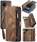 For Samsung Galaxy A12 CaseMe Detachable Multifunctional Horizontal Flip Leather Case, with Card Slot & Holder & Zipper Wallet & Photo Frame(Brown) - 1