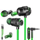 PLEXTONE G23 3.5mm Dual Variable Sound Cell In-ear Wire-controlled Gaming Earphone, Cable Length: 1.2m(Green) - 1