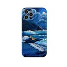 Oil Painting IMD Straight TPU Protective Case For iPhone 12(Waves) - 1