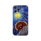 Oil Painting IMD Straight TPU Protective Case For iPhone 12 Pro Max(Starry Sky) - 1