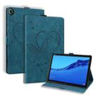 For Huawei MediaPad M5 Lite 8 / Honor Tab 5 Love Butterfly Pattern Horizontal Flip Leather Case with Holder(Blue) - 1