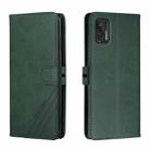 For Motorola Moto G Stylus 2021 Stitching Style 2-Color Cow Texture Horizontal Flip PU Leather Case with Holder & Card Slot & Lanyard(Green) - 1