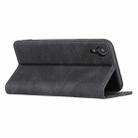 For iPhone XR Skin Feel Pressure Line Magnetic Horizontal Flip Leather Case with Holder & Card Slot & Wallet & Photo Frame(Black) - 3