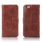 Crazy Horse Texture Detachable Magnetic Back Cover Horizontal Flip Leather Case with Holder & Card Slots & Photo Frame & Wallet For iPhone 6 / 6s(Brown) - 1