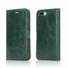 Crazy Horse Texture Detachable Magnetic Back Cover Horizontal Flip Leather Case with Holder & Card Slots & Photo Frame & Wallet For iPhone 8 Plus / 7 Plus(Green) - 1