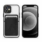 Skin Feel TPU + Frosted Translucent PC Shockproof Protective Case with Card Slot For iPhone 12 Pro Max(Black) - 1