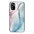 For Xiaomi Redmi Note 10 5G Abstract Marble Pattern Glass Protective Case(Abstract Gray) - 1