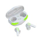 D17 E-sports Gaming Bluetooth Earphone with Breathing Light & Charging Box, Supports HD Calls(White) - 1