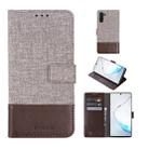 For Galaxy Note 10 MUXMA MX102 Horizontal Flip Canvas Leather Case with Stand & Card Slot & Wallet Function(Brown) - 1