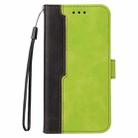 For OPPO Reno6 Pro 5G / Reno6 Pro+ 5G Business Stitching-Color Horizontal Flip PU Leather Case with Holder & Card Slots & Photo Frame & Lanyard(Green) - 2