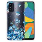 For Samsung Galaxy F52 5G Shockproof Painted Transparent TPU Protective Case(Star Flower) - 1