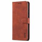 For vivo X60 Pro AZNS Skin Feel Calf Texture Horizontal Flip Leather Case with Card Slots & Holder & Wallet(Brown) - 1