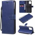 For OPPO Find X3 / Find X3 Pro Solid Color Horizontal Flip Protective Leather Case with Holder & Card Slots & Wallet & Photo Frame & Lanyard(Blue) - 1