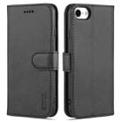 AZNS Skin Feel Calf Texture Horizontal Flip Leather Case with Card Slots & Holder & Wallet For iPhone 7 / 8 / SE (2020)(Black) - 1